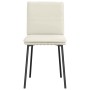 Sillas de comedor 4 unidades terciopelo crema de , Sillas de comedor - Ref: Foro24-3315353, Precio: 176,88 €, Descuento: %