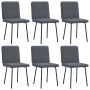 Sillas de comedor 6 unidades terciopelo gris oscuro de , Sillas de comedor - Ref: Foro24-3315504, Precio: 250,13 €, Descuento: %