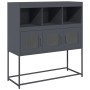 Aparador de acero laminado en frío antracita 100,5x39x107 cm de , Aparadores - Ref: Foro24-853418, Precio: 118,89 €, Descuent...