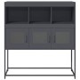 Aparador de acero laminado en frío antracita 100,5x39x107 cm de , Aparadores - Ref: Foro24-853418, Precio: 118,89 €, Descuent...