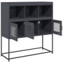 Aparador de acero laminado en frío antracita 100,5x39x107 cm de , Aparadores - Ref: Foro24-853418, Precio: 118,89 €, Descuent...