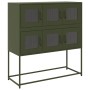 Aparador de acero laminado en frío verde oliva 100,5x39x107 cm de , Aparadores - Ref: Foro24-853426, Precio: 138,87 €, Descue...