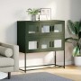 Aparador de acero laminado en frío verde oliva 100,5x39x107 cm de , Aparadores - Ref: Foro24-853426, Precio: 138,87 €, Descue...