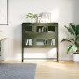 Aparador de acero laminado en frío verde oliva 100,5x39x107 cm de , Aparadores - Ref: Foro24-853426, Precio: 138,87 €, Descue...