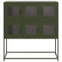 Aparador de acero laminado en frío verde oliva 100,5x39x107 cm de , Aparadores - Ref: Foro24-853426, Precio: 138,87 €, Descue...