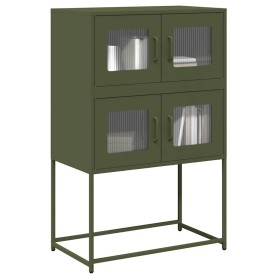 Aparador de acero verde oliva 68x39x107 cm de , Aparadores - Ref: Foro24-853348, Precio: 101,89 €, Descuento: %