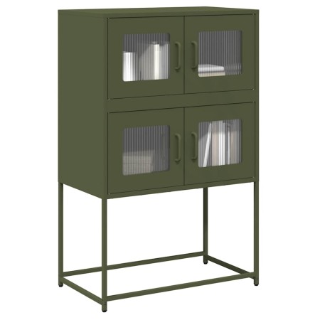 Aparador de acero verde oliva 68x39x107 cm de , Aparadores - Ref: Foro24-853348, Precio: 101,89 €, Descuento: %
