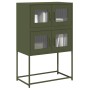Aparador de acero verde oliva 68x39x107 cm de , Aparadores - Ref: Foro24-853348, Precio: 101,89 €, Descuento: %