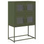 Aparador de acero verde oliva 68x39x107 cm de , Aparadores - Ref: Foro24-853348, Precio: 101,89 €, Descuento: %