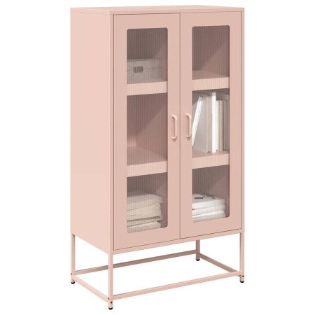 Aparador de acero rosa 68x39x123 cm de , Aparadores - Ref: Foro24-853357, Precio: 154,81 €, Descuento: %