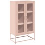 Aparador de acero rosa 68x39x123 cm de , Aparadores - Ref: Foro24-853357, Precio: 154,81 €, Descuento: %