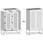 Aparador de acero rosa 68x39x123 cm de , Aparadores - Ref: Foro24-853357, Precio: 154,81 €, Descuento: %