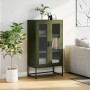 Aparador de acero verde oliva 68x39x123 cm de , Aparadores - Ref: Foro24-853360, Precio: 176,38 €, Descuento: %