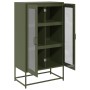 Aparador de acero verde oliva 68x39x123 cm de , Aparadores - Ref: Foro24-853360, Precio: 176,38 €, Descuento: %