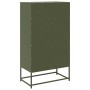 Aparador de acero verde oliva 68x39x123 cm de , Aparadores - Ref: Foro24-853360, Precio: 176,38 €, Descuento: %
