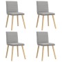 Sillas de comedor 4 uds tela gris nube de , Sillas de comedor - Ref: Foro24-3315364, Precio: 210,65 €, Descuento: %