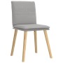 Sillas de comedor 4 uds tela gris nube de , Sillas de comedor - Ref: Foro24-3315364, Precio: 210,65 €, Descuento: %
