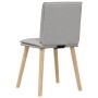 Sillas de comedor 4 uds tela gris nube de , Sillas de comedor - Ref: Foro24-3315364, Precio: 210,65 €, Descuento: %