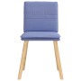 Sillas de comedor 6 uds tela azul jeans de , Sillas de comedor - Ref: Foro24-3315635, Precio: 314,55 €, Descuento: %