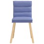 Sillas de comedor 4 uds tela azul jeans de , Sillas de comedor - Ref: Foro24-3315403, Precio: 212,77 €, Descuento: %