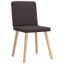 Sillas de comedor 6 unidades tela marrón oscuro de , Sillas de comedor - Ref: Foro24-3315571, Precio: 292,28 €, Descuento: %