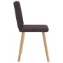 Sillas de comedor 6 unidades tela marrón oscuro de , Sillas de comedor - Ref: Foro24-3315571, Precio: 292,28 €, Descuento: %