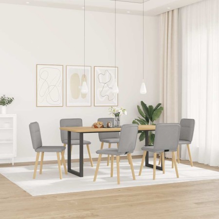 Sillas de comedor 6 uds tela gris nube de , Sillas de comedor - Ref: Foro24-3315599, Precio: 299,31 €, Descuento: %