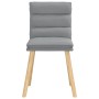 Sillas de comedor 6 unidades de tela gris claro de , Sillas de comedor - Ref: Foro24-3315663, Precio: 317,95 €, Descuento: %