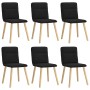 Sillas de comedor giratorias 6 unidades tela negras de , Sillas de comedor - Ref: Foro24-3315592, Precio: 299,31 €, Descuento: %