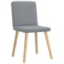 Sillas de comedor 6 unidades de tela gris claro de , Sillas de comedor - Ref: Foro24-3315567, Precio: 292,28 €, Descuento: %