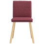 Sillas de comedor 6 unidades tela rojo tinto de , Sillas de comedor - Ref: Foro24-3315628, Precio: 314,55 €, Descuento: %