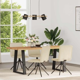 Sillas de comedor 4 unidades tela color crema de , Sillas de comedor - Ref: Foro24-3315339, Precio: 201,40 €, Descuento: %