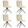 Sillas de comedor 4 unidades tela color crema de , Sillas de comedor - Ref: Foro24-3315339, Precio: 201,40 €, Descuento: %