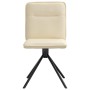 Sillas de comedor 4 unidades tela color crema de , Sillas de comedor - Ref: Foro24-3315339, Precio: 201,40 €, Descuento: %