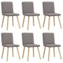 Sillas de comedor 6 unidades de tela gris taupe de , Sillas de comedor - Ref: Foro24-3315573, Precio: 292,28 €, Descuento: %