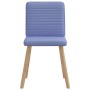 Sillas de comedor 4 uds tela azul jeans de , Sillas de comedor - Ref: Foro24-3315254, Precio: 198,44 €, Descuento: %