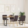 Sillas de comedor 4 unidades tela marrón oscuro de , Sillas de comedor - Ref: Foro24-3315324, Precio: 200,59 €, Descuento: %