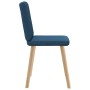 Sillas de comedor 4 unidades tela azul de , Sillas de comedor - Ref: Foro24-3315305, Precio: 195,92 €, Descuento: %