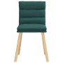 Sillas de comedor 6 unidades tela verde oscuro de , Sillas de comedor - Ref: Foro24-3315668, Precio: 317,95 €, Descuento: %