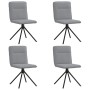 Sillas de comedor 4 unidades tela gris claro de , Sillas de comedor - Ref: Foro24-3315332, Precio: 201,40 €, Descuento: %