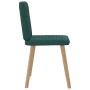 Sillas de comedor 4 unidades tela verde oscuro de , Sillas de comedor - Ref: Foro24-3315249, Precio: 198,44 €, Descuento: %