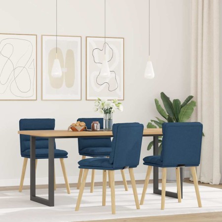 Sillas de comedor 4 unidades tela azul de , Sillas de comedor - Ref: Foro24-3315401, Precio: 214,78 €, Descuento: %