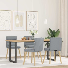 Sillas de comedor 4 unidades tela gris claro de , Sillas de comedor - Ref: Foro24-3315393, Precio: 212,77 €, Descuento: %