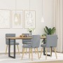 Sillas de comedor 4 unidades tela gris claro de , Sillas de comedor - Ref: Foro24-3315393, Precio: 212,77 €, Descuento: %