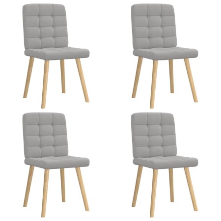 Sillas de comedor 4 uds tela gris nube de , Sillas de comedor - Ref: Foro24-3315200, Precio: 202,26 €, Descuento: %
