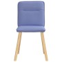 Sillas de comedor 6 uds tela azul jeans de , Sillas de comedor - Ref: Foro24-3315600, Precio: 299,31 €, Descuento: %