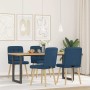 Sillas de comedor 4 unidades tela azul de , Sillas de comedor - Ref: Foro24-3315199, Precio: 204,72 €, Descuento: %