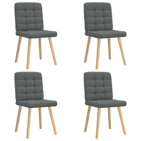 Sillas de comedor giratorias 4 unidades tela gris oscuro de , Sillas de comedor - Ref: Foro24-3315192, Precio: 203,10 €, Desc...