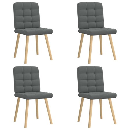 Sillas de comedor giratorias 4 unidades tela gris oscuro de , Sillas de comedor - Ref: Foro24-3315192, Precio: 203,10 €, Desc...