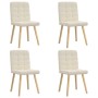 Sillas de comedor 4 unidades lino de , Sillas de comedor - Ref: Foro24-3315202, Precio: 211,45 €, Descuento: %